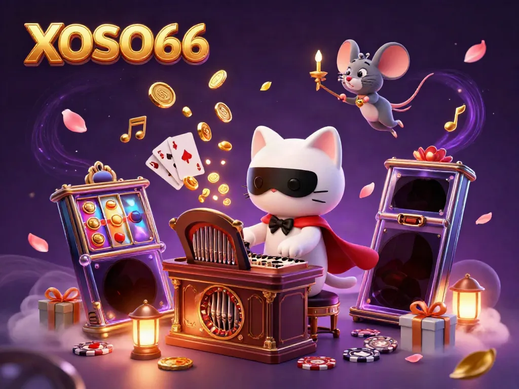 Experience exciting gameplay at XOSO66 with vibrant 3D casino elements and engaging characters.