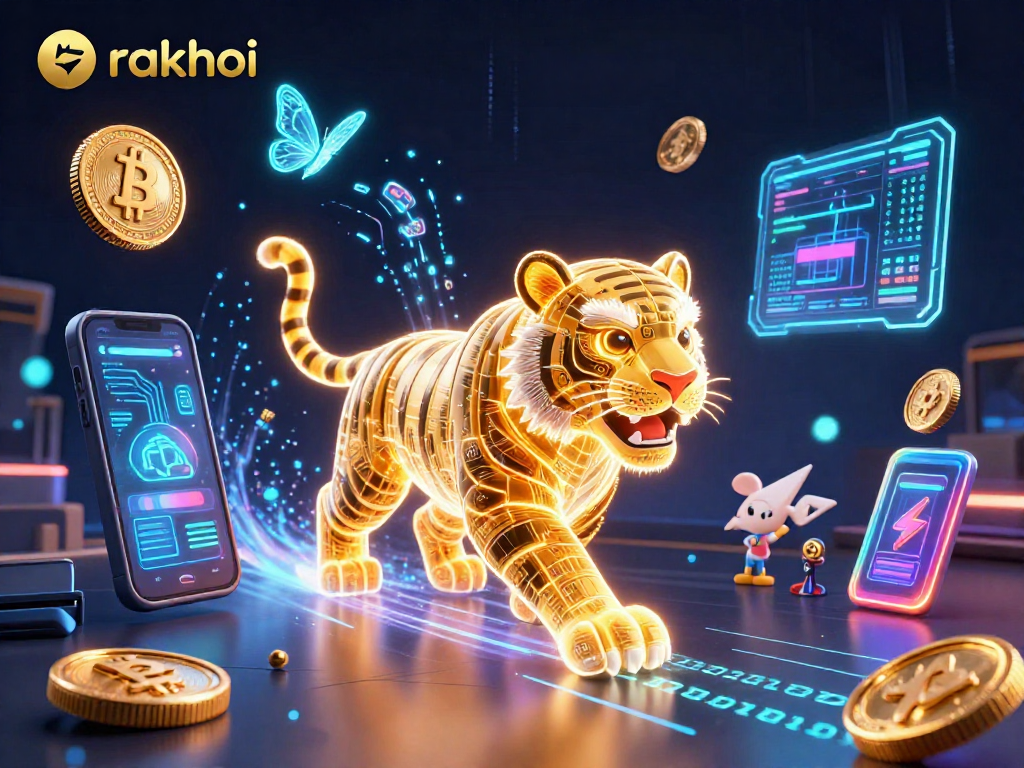 Experience rakhoi's thrilling digital casino adventure with vibrant slots and light effects.